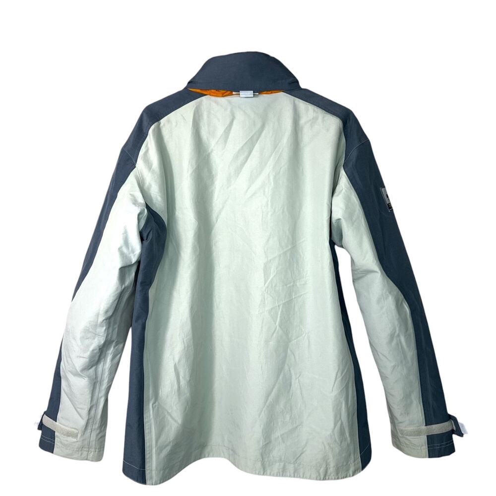 Tribord Women's Gray and Blue Waterproof Hooded Ski Jacket - Picture 3 of 3